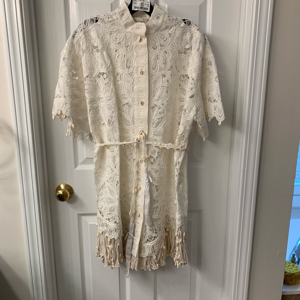 $1950 Zimmermann Wavelength Shirt Dress Size 1 - Picture 3 of 6